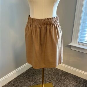 J. Crew Factory Tan Wool Blend Skirt